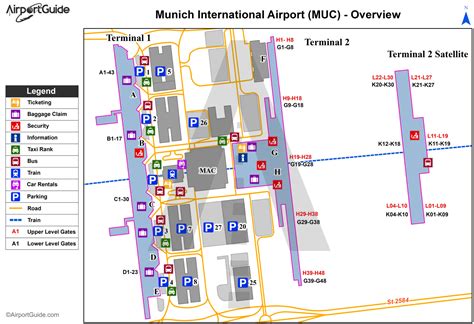 munich international airport terminal map.